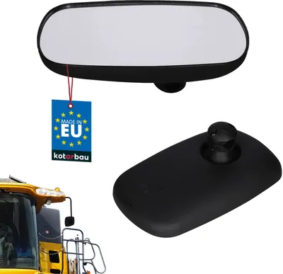 Immagine prodotto di KOTARBAU® Specchio universale panoramico per trattore Specchio esterno 264 x 158 mm Specchio per camion Specchio retrovisore per trattore con manopola di regolazione Specchio telescopico per camper Specchio per auto Rimorchio