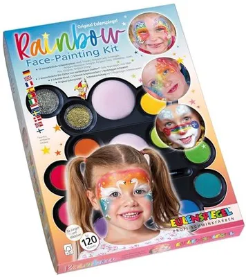 Produktbild von Schmink-Palette Eulenspiegel Rainbow Face, 15 Farben, Make-up, Gesichtsschminke