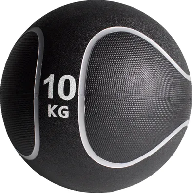 Produktbild von GORILLA SPORTS® Medizinball - 10kg Gewichte, Ø 29 cm, Rutschfest, aus Gummi - Slam Ball, Gewichtsball, Trainingsball, Fitnessball