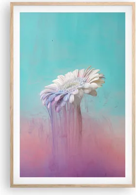 Produktbild von Gerahmtes Poster - Rahmen in heller Eiche - Modern Grafik Blume - 61x91,5 cm - Wand Bild - Wanddeko - Wandbilder - Kunstposter - Wandposter - Bilderrahmen - Bilder - Kunstdruck - P2NPA61x91-4534