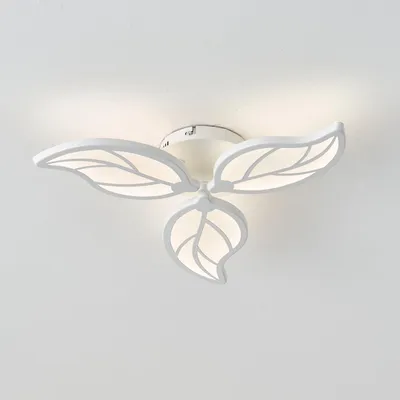Blattförmige LED-Deckenleuchte, 45 cm, 4000K, für Wohn- & Schlafzimmer