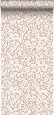Obrázek produktu pro ESTAhome tapeta květinový vzor terakota růžová - 139330 - 50 x 900 cm