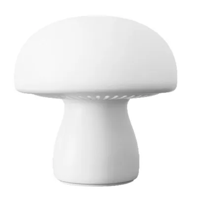 Produktbild von Pilz-Tischlampe, dimmbare LED-Bettlampe, 3 Beleuchtungsmodi, 3600 mAh Akku, für Wohnzimmer, Schlafzimmer & Büro (weiß)