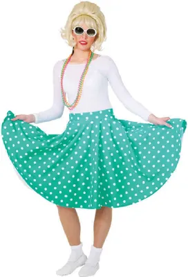 Produktbild von O9085-38 türkis Damen Boogie Woogie Punkterock Gr.38