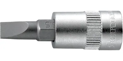 Produktbild von FORMAT Schraubendeher-Einsatz 1/4' 1,2x8 mm Schlitz, Länge:36 mm, Antrieb:1/4', Klingenstärke:1,2 mm, Klingenbreite:8,0 mm