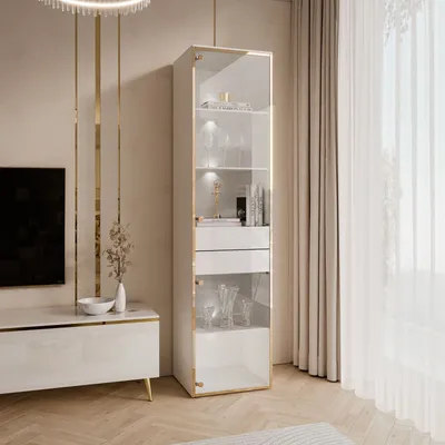 Produktbild von Vitrine AURORA mit LED-Beleuchtung Option Stehend