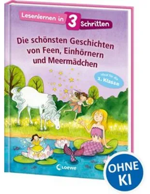 Immagine prodotto di Lesenlernen in 3 Schritten - Die schönsten Geschichten von Feen, Einhörnern und Meermädchen