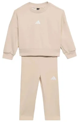 Produktbild von adidas Unisex Baby SEASONALS SWEAT SET, Crystal Linen/white, 3-6 Months