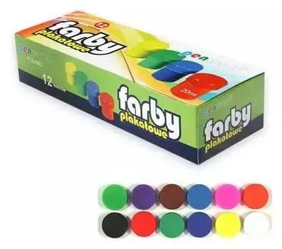 Imagen del producto de Pinturas para carteles, 12 colores