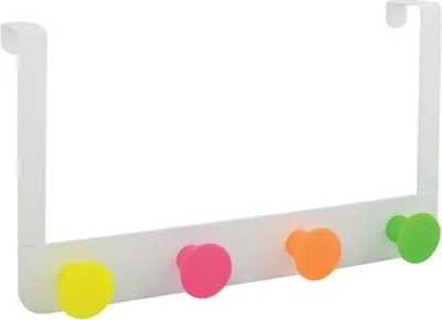 Immagine prodotto di spirella porta appendiabiti gancio porta asciugamani appendiabiti portaoggetti colorato 4 ganci