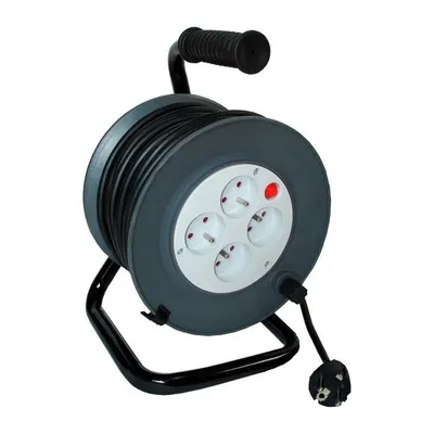 Zdjęcie produktu dla Zwijacz elektryczny HO5VVF 4 gniazda 25m
