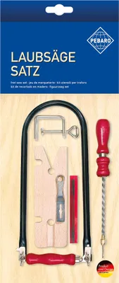 Produktbild von Pebaro Laubsäge Set - 6-teiliges Holz Bastelwerkzeug Set