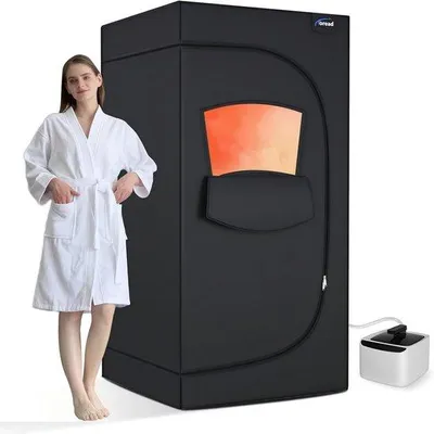 Obrázok produktu pre Prenosná parná sprcha pre domáce použitie – plátno 600D, osobná sprchová kabína na celé telo s parným generátorom 2,8 l a 1000 W – ideálna na fitness a jógu