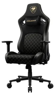Immagine prodotto di COUGAR Gaming CGR-DFF-GLB, Sedia da gioco per computer, 120 kg, Sedile imbottito, Schienale imbottito, Nero, Metallo