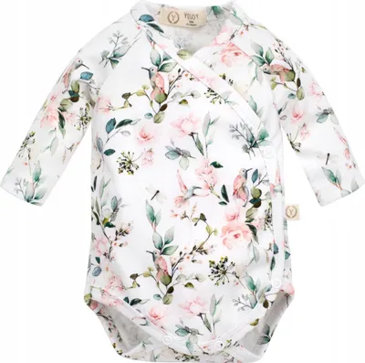 Obrázok produktu pre Dojčenské body 56 Garden on white / Yosoy