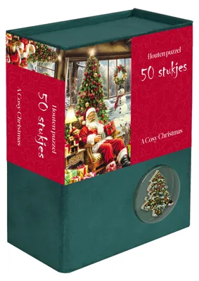 Produktbild von Tucker's Fun Factory Holz Weihnachts-Puzzle - A Cosy Christmas Puzzle 50 Teile