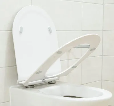 Produktbild von BERNSTEIN Ultraflacher Duroplast WC-Sitz U2019 mit Softclose-Absenkautomatik und Take-Off-Funktion – Edelstahlbefestigung, Weiß