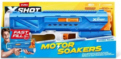 Image de Pistolet à Eau Motorisé ZURU X-SHOT Hydra Pulse, Remplissage Rapide, Batterie Rechargeable, Portée 9m, Réservoir 650ml