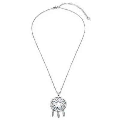 Image de Collier en acier attrape-rêves Bonheur 90047C01010