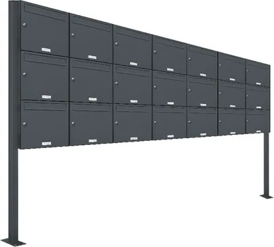 Produktbild von 21er Standbriefkasten Anlage Freistehend RAL 7016 - Anthrazit