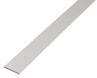 Immagine prodotto di Alberts 471743 Barra piatta, alluminio, anodizzato argento, 1000 x 60 x 3 mm