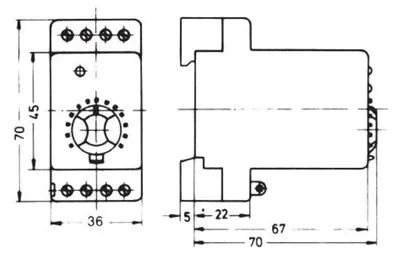 Productafbeelding van EBERLE temperatuurregelaar, model ITR-3, bevestigingsrail, bereik 0-60°C, 230VAC, artikelnummer 587470259900