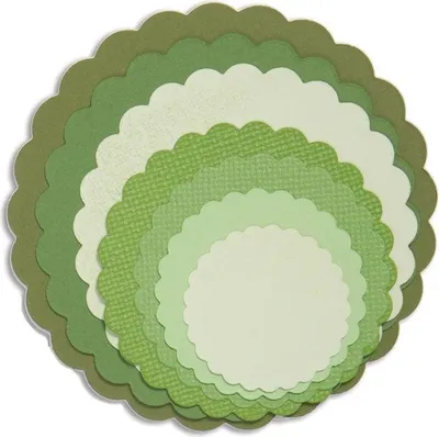 Produktbild von SIZZIX Stanzform Präge Stanzschablone Cutting Die, Circles scallop 657552