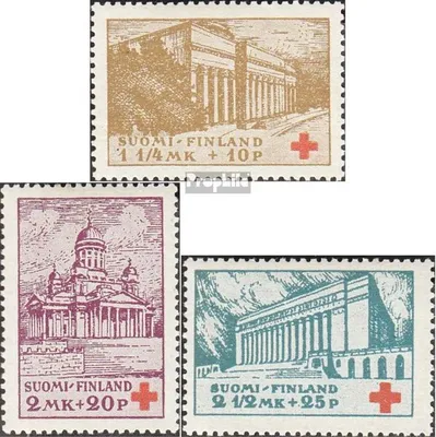 Produktbild von Briefmarken Finnland 1932 Mi 173-175 (kompl.Ausg.) postfrisch Rotes Kreuz