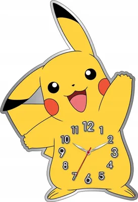 Zdjęcie produktu dla Kids Licensing Pokémon Pikachu metalowy zegar ścienny – dekoracyjny zegar dla fanów Pokémon