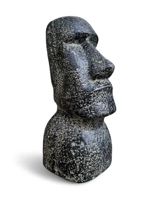Produktbild von Socha hlavy moai - záhradná socha - Rapa Nui Veľkonočný ostrov postava z lávového piesku sivej farby