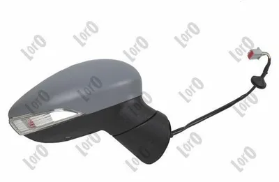 Produktbild von ABAKUS 1251M04 Außenspiegel Seitenspiegel Rechts für FORD Fiesta Mk6 Schrägheck (JA8, JR8) Asphärisch Beheizt Grundiert Elektrisch