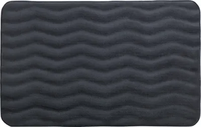 Image de Tapis de bain WENKO Tapis de douche Tapis de bain Waves gris 80 x 50 cm