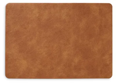Produktbild von Tischsets Lederoptik - 45 x 30 cm - cognacbraun - - Tischschoner