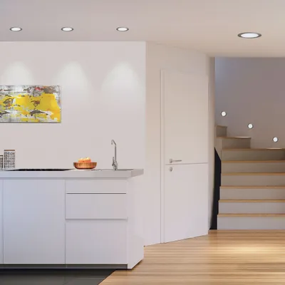 Produktbild von EGLO Fueva 1, Einbaustrahler, Nicht austauschbare(s) Leuchtmittel, LED, 10,9 W, 3000 K, Nickel, Weiß