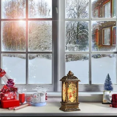 Produktbild von Weihnachtliche Schneekugel-Laterne als saisonale Dekoration für Feiern | Beleuchtete Schneekugel als Tischdekoration für Kaminsims, Schlafzimmer und Fensterbank für Jugendliche und Erwachsene