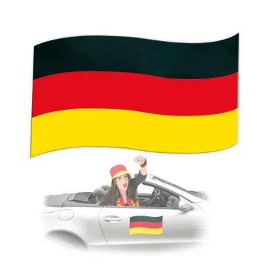 Produktbild von Magnetfahne FAN ca. 30 x 20 cm, Deutschland, Fußball, WM, EM