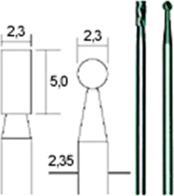 Immagine prodotto di Proxxon Fräsersatz Hartmetall 2-teilig, für Stahl, Glas, Platinen, Metallfräser