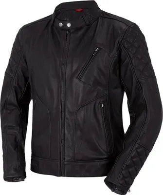 Zdjęcie produktu dla Skórzana kurtka motocyklowa retro Bogotto Chicago, czarna, 50