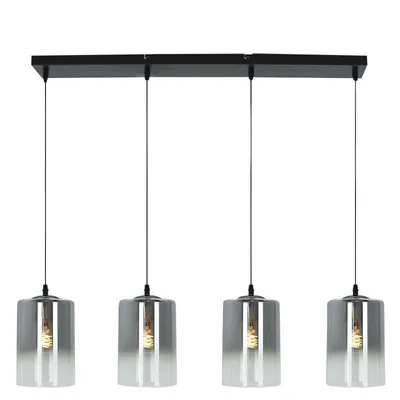 Produktbild von Olucia - HARIS - Pendelleuchte - Grau / Schwarz - 4 Lampen