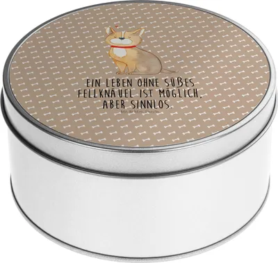 Produktbild von Mr. & Mrs. Panda Dose Hund Glück - Hundeglück - Geschenk, Corgie, Spruch, Vorratsdose, Liebe, Kaffeedose, Vorratsdosen, Keksdose, Herz, keksdosen