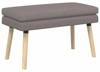 Obrázek produktu pro vidaXL Dvoumístná lavice, taupe, 80 x 40 x 47 cm, látka