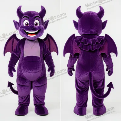 Immagine prodotto di Costume MASTICOT da diavolo viola con corna
