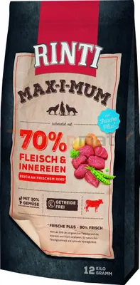 Produktbild von RINTI MAX-I-MUM Rind Hunde Hundetrockenfutter 12kg
