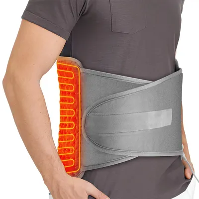 Produktbild von Elektrisches Heizkissen Gürtel 59x30cm, Heizgürtel Rücken und Taille, 9 Temperaturstufen 39–55°C, Timer, waschbar