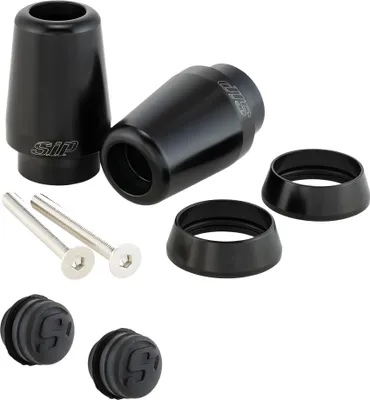 Image de Embouts de guidon SIP Series Pordoi 60 mm Ø 38 mm, noir, pour Vespa GTS, GTS Super, GTV, GT 60, GT, GT L, 125-300 cm³