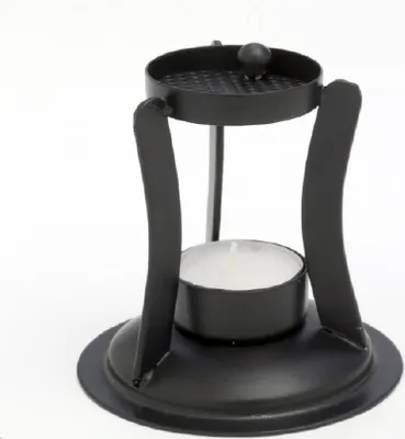 Produktbild von Räucherstövchen Eisen schwarz Höhe 10 cm mit Teelicht