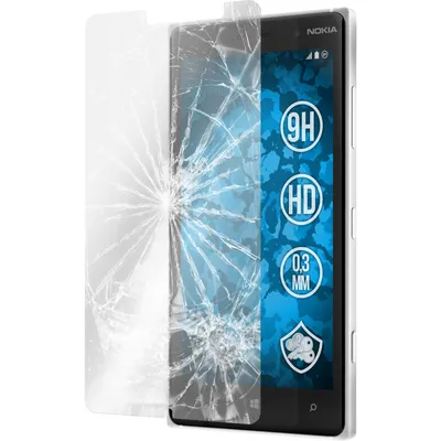 Produktbild von 2er-Pack PhoneNatic Glas-Folie klar  kompatibel mit  Nokia Lumia 830 - Panzerglas für Nokia Lumia 830