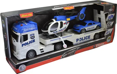 Produktbild von City Service Car - 1:12 Policejní tahač s vrtulníkem a autem