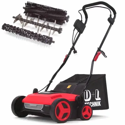 Produktbild von 3-in-1 Elektro- Vertikutierer Rasenlüfter Kehrmaschine Motorbesen Moosentferner 55829