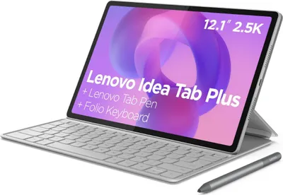 Image de Tablette Lenovo Idea Tab Plus 12" 256GB/12GB Gris + Stylet + Étui Clavier